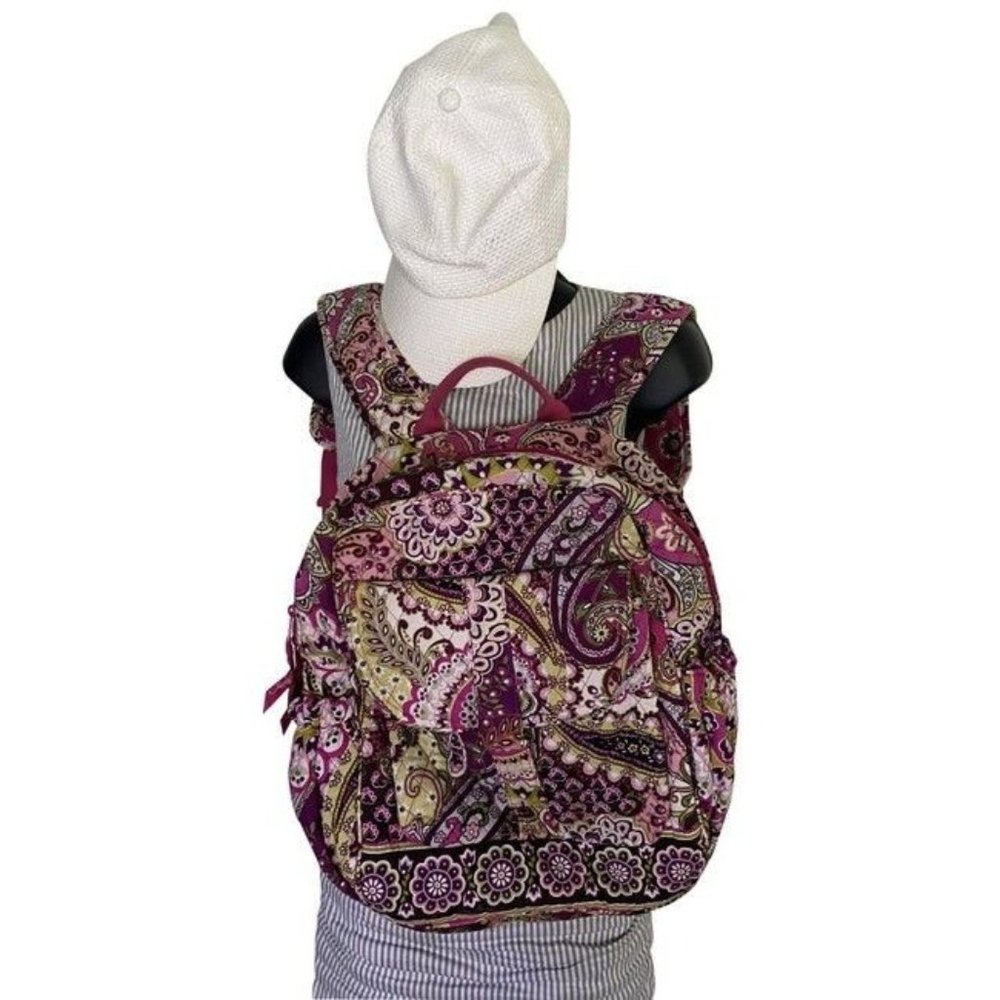 Vera Bradley Lightweight Multicolor Fabric Backpac - Picture 1 of 8